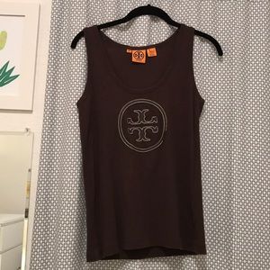 Tory Burch Logo Tank - brown size L